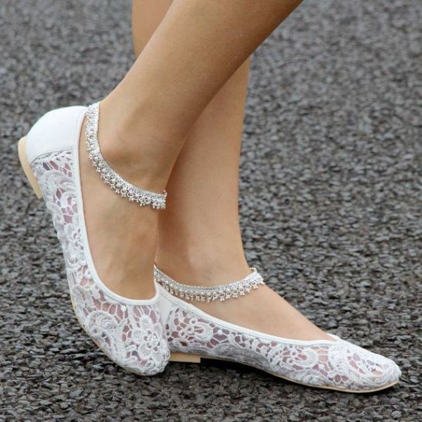white wedding shoes 55 83+ Most Fabulous White Wedding Shoes - 57