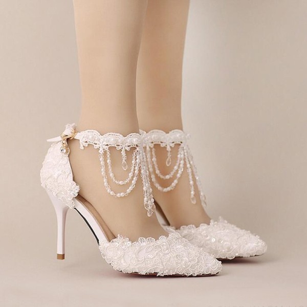 white-wedding-shoes-66 83+ Most Fabulous White Wedding Shoes in 2021