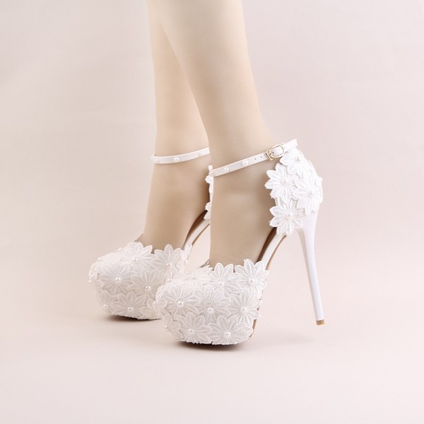 white-wedding-shoes-77 83+ Most Fabulous White Wedding Shoes in 2021