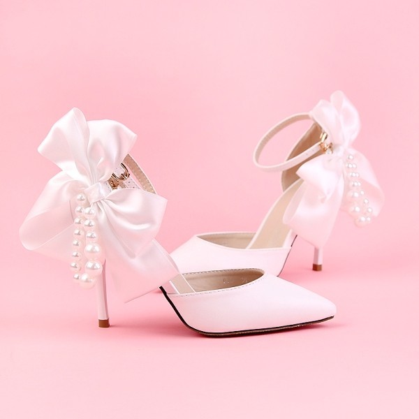 white-wedding-shoes-85 83+ Most Fabulous White Wedding Shoes in 2021