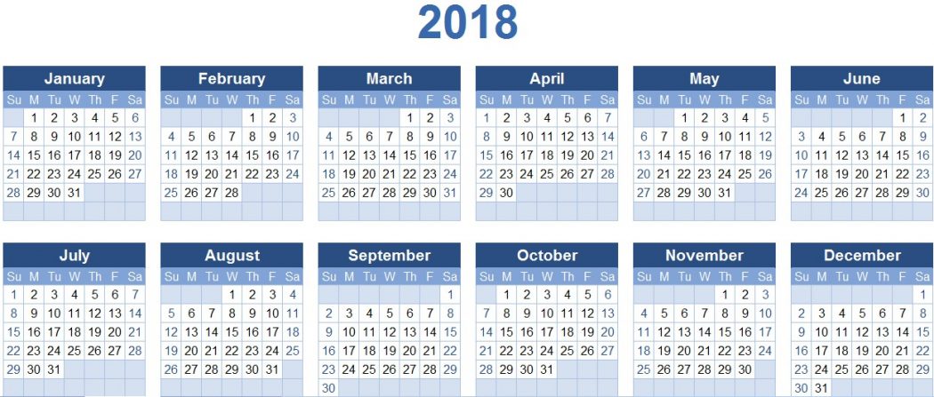 87+ Fascinating Printable Calendar Templates 121 2018 calendars 87+ Fascinating Printable Calendar Templates - 121