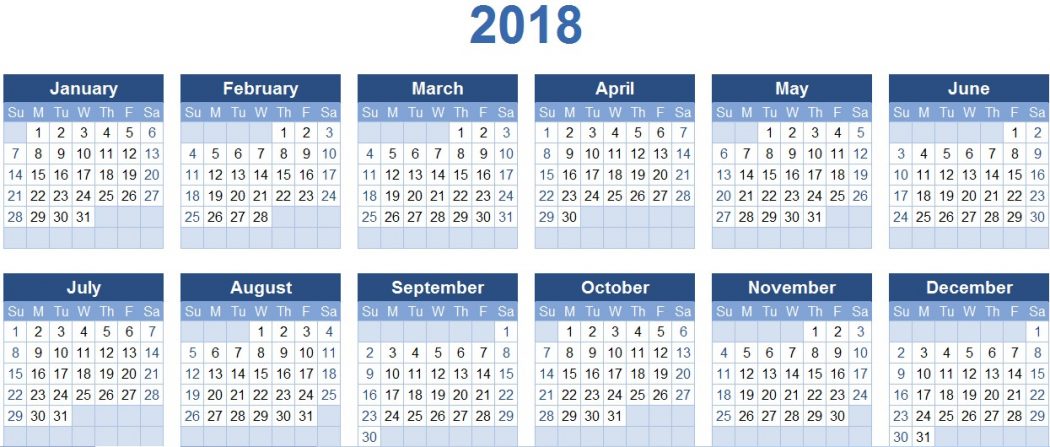 2018 calendars 87+ Fascinating Printable Calendar Templates - 121