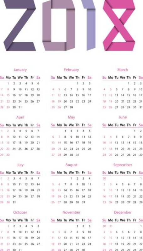2018-printable-calendars-1 87+ Fascinating Printable Calendar Templates
