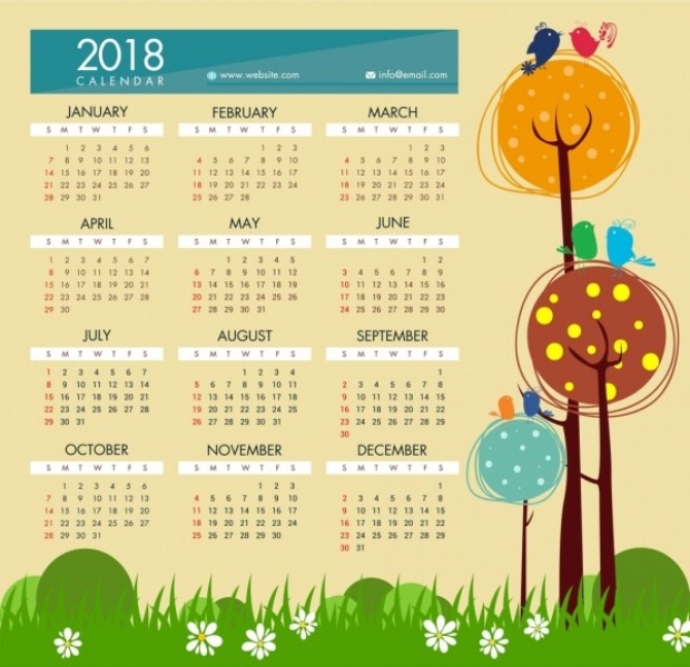 87+ Fascinating Printable Calendar Templates 101 2018 printable calendars 100 87+ Fascinating Printable Calendar Templates - 101