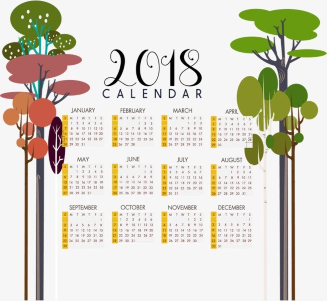 87+ Fascinating Printable Calendar Templates 108 2018 printable calendars 107 87+ Fascinating Printable Calendar Templates - 108