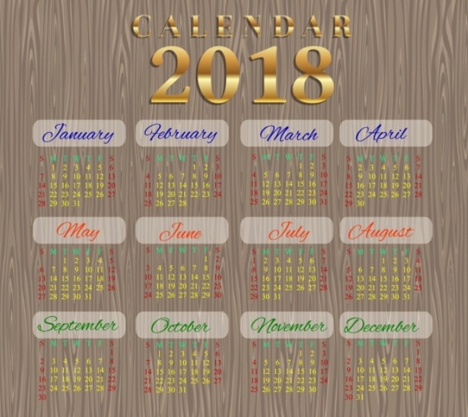 2018 printable calendars 108 87+ Fascinating Printable Calendar Templates - 109