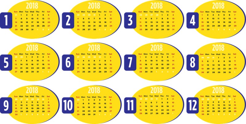 2018 printable calendars 113 87+ Fascinating Printable Calendar Templates - 114