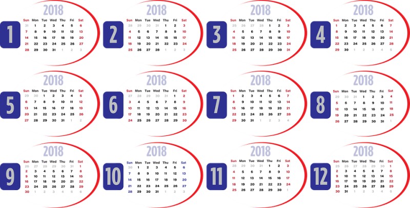 2018 printable calendars 114 87+ Fascinating Printable Calendar Templates - 115