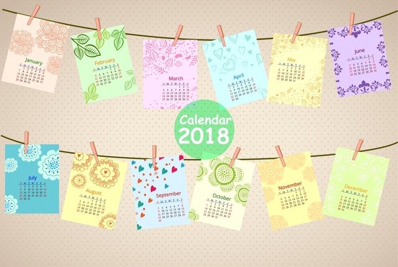 2018-printable-calendars-116 87+ Fascinating Printable Calendar Templates