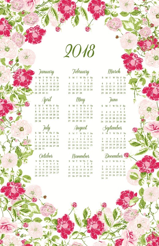 2018 printable calendars 19 87+ Fascinating Printable Calendar Templates - 20