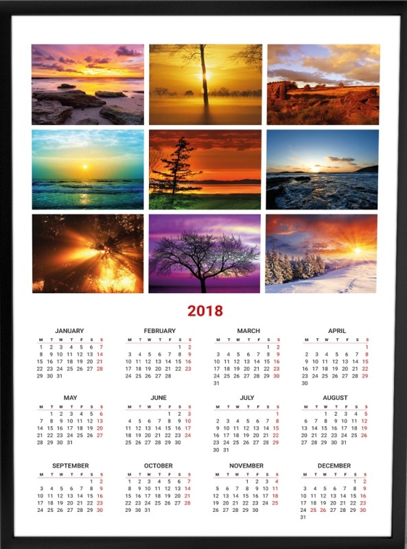 87+ Fascinating Printable Calendar Templates 34 2018 printable calendars 33 87+ Fascinating Printable Calendar Templates - 34