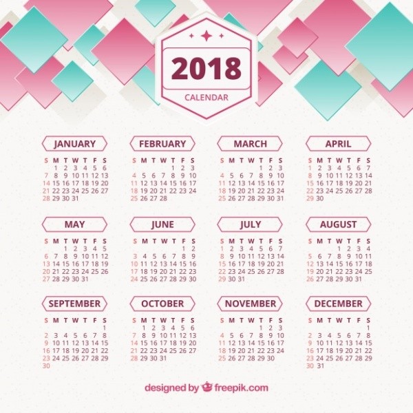 2018-printable-calendars-37 87+ Fascinating Printable Calendar Templates
