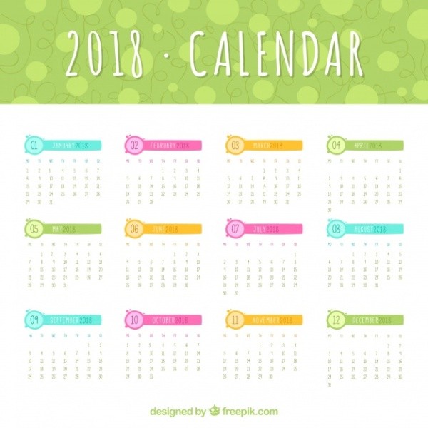 2018 printable calendars 38 87+ Fascinating Printable Calendar Templates - 39
