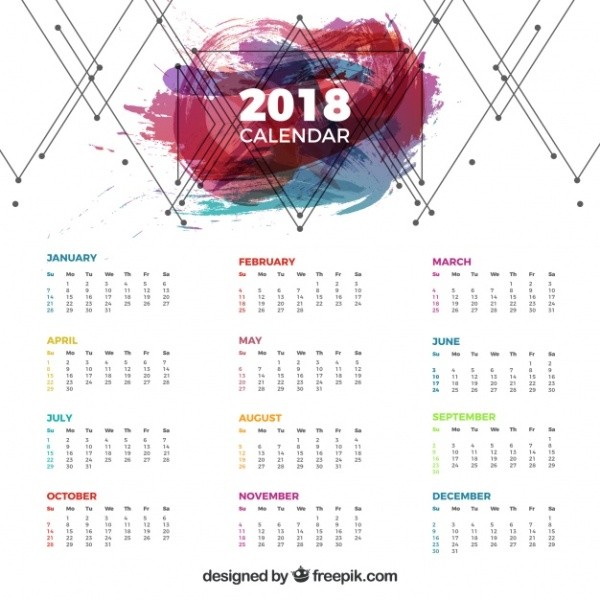 2018-printable-calendars-42 87+ Fascinating Printable Calendar Templates