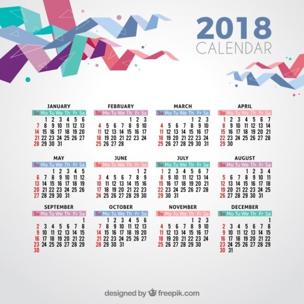 2018-printable-calendars-43 87+ Fascinating Printable Calendar Templates