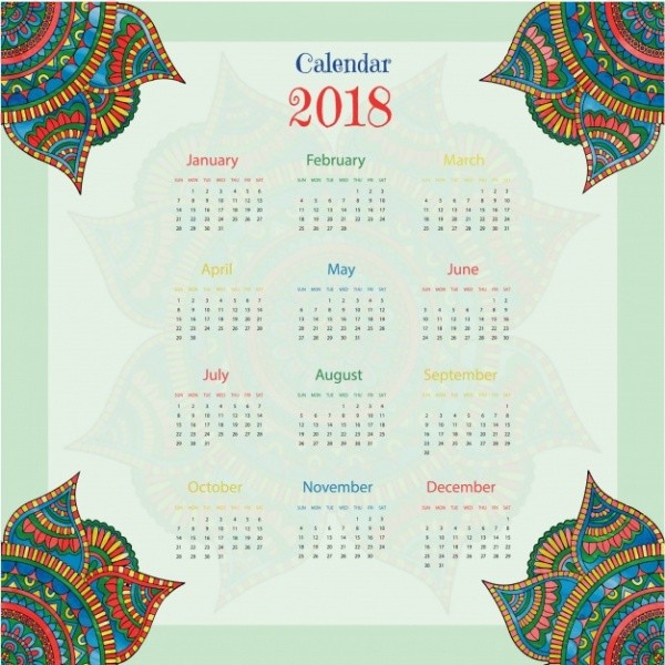 2018 printable calendars 44 87+ Fascinating Printable Calendar Templates - 45