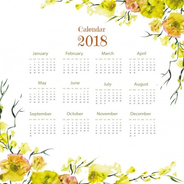 87+ Fascinating Printable Calendar Templates 52 2018 printable calendars 51 87+ Fascinating Printable Calendar Templates - 52