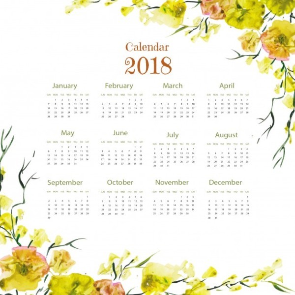2018 printable calendars 51 87+ Fascinating Printable Calendar Templates - 52