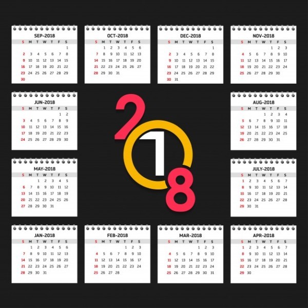 2018 printable calendars 54 87+ Fascinating Printable Calendar Templates - 55