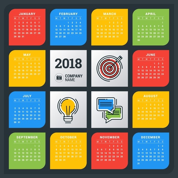 87+ Fascinating Printable Calendar Templates 60 2018 printable calendars 59 87+ Fascinating Printable Calendar Templates - 60