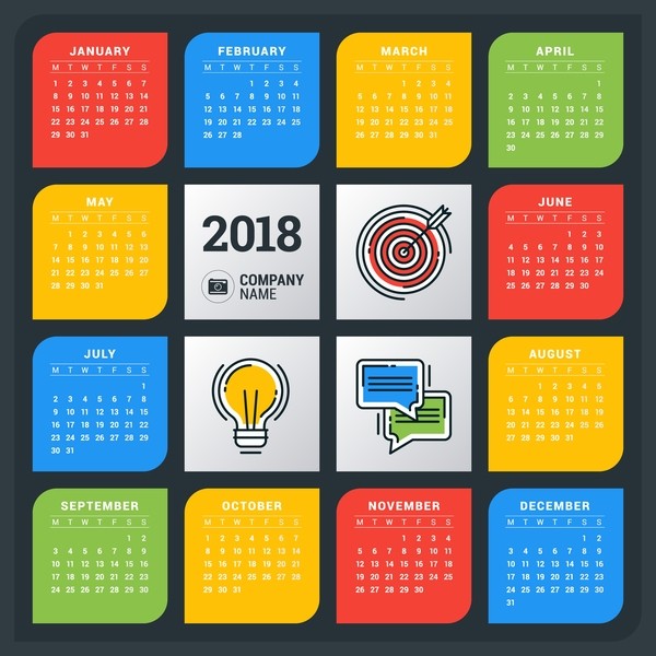 2018-printable-calendars-59 87+ Fascinating Printable Calendar Templates