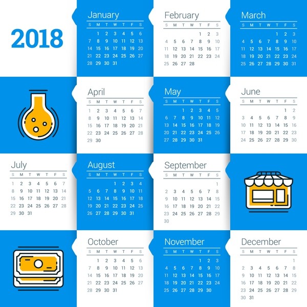 87+ Fascinating Printable Calendar Templates 62 2018 printable calendars 61 87+ Fascinating Printable Calendar Templates - 62