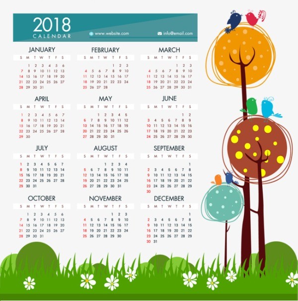 2018 printable calendars 65 87+ Fascinating Printable Calendar Templates - 66