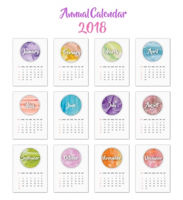 2018 printable calendars 73 87+ Fascinating Printable Calendar Templates - 74