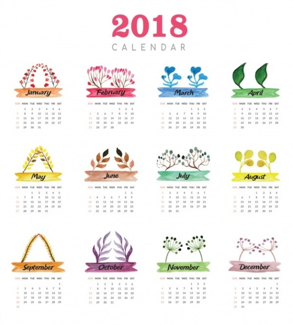 87+ Fascinating Printable Calendar Templates 75 2018 printable calendars 74 87+ Fascinating Printable Calendar Templates - 75