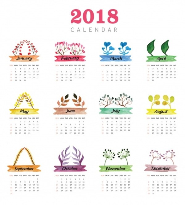 2018-printable-calendars-74 87+ Fascinating Printable Calendar Templates