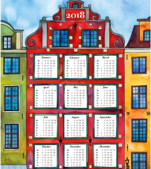 87+ Fascinating Printable Calendar Templates 77 2018 printable calendars 76 87+ Fascinating Printable Calendar Templates - 77