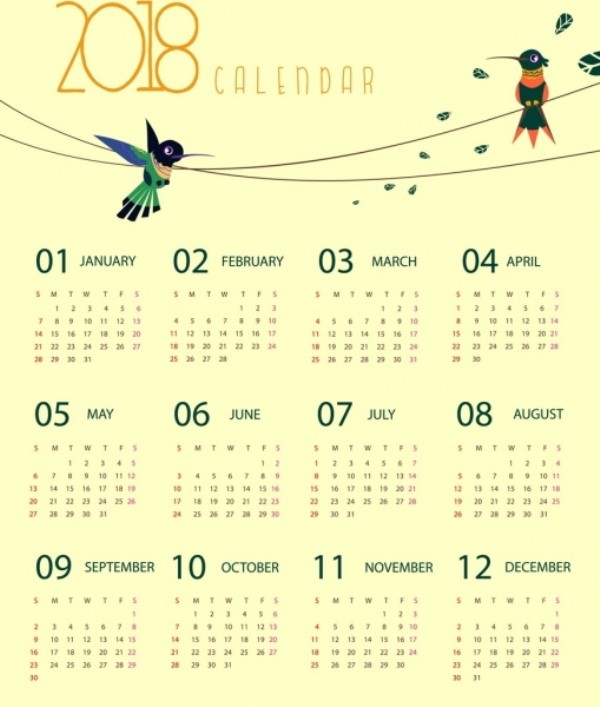 2018 printable calendars 78 87+ Fascinating Printable Calendar Templates - 79