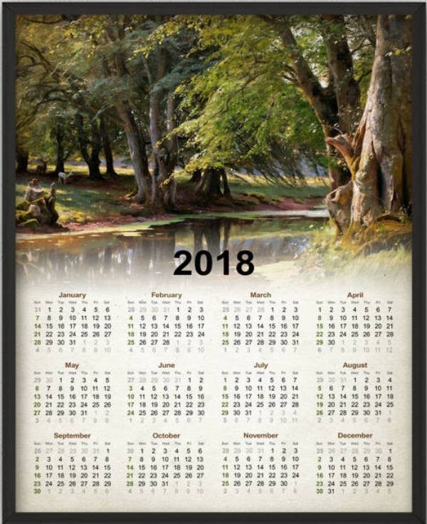 87+ Fascinating Printable Calendar Templates 85 2018 printable calendars 84 87+ Fascinating Printable Calendar Templates - 85