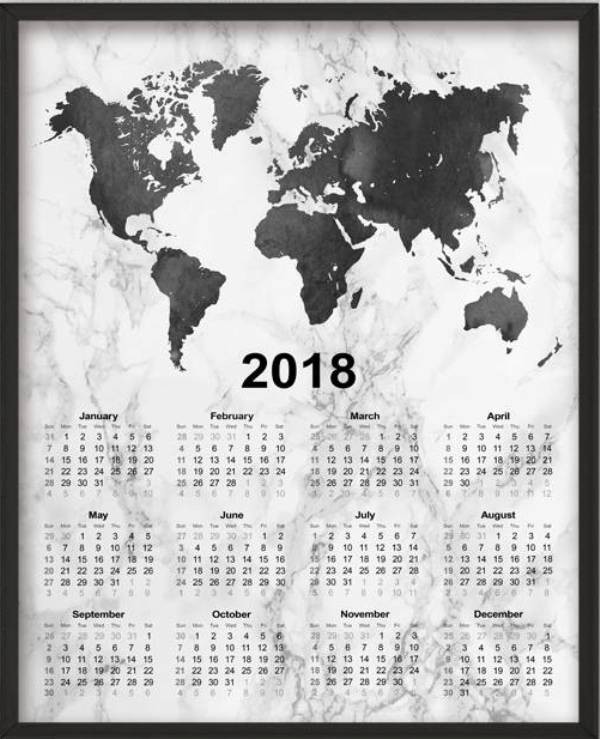 2018-printable-calendars-88 87+ Fascinating Printable Calendar Templates