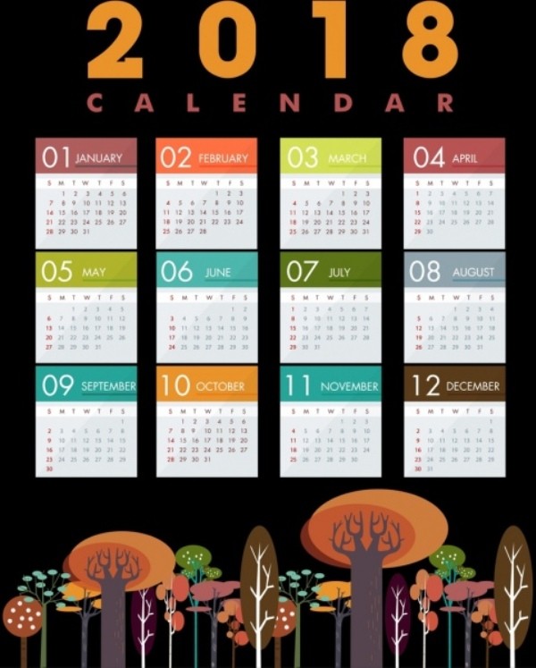 87+ Fascinating Printable Calendar Templates 90 2018 printable calendars 89 87+ Fascinating Printable Calendar Templates - 90