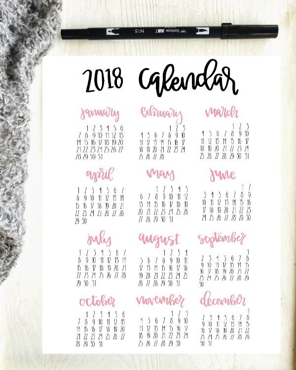 87+ Fascinating Printable Calendar Templates 91 2018 printable calendars 90 87+ Fascinating Printable Calendar Templates - 91