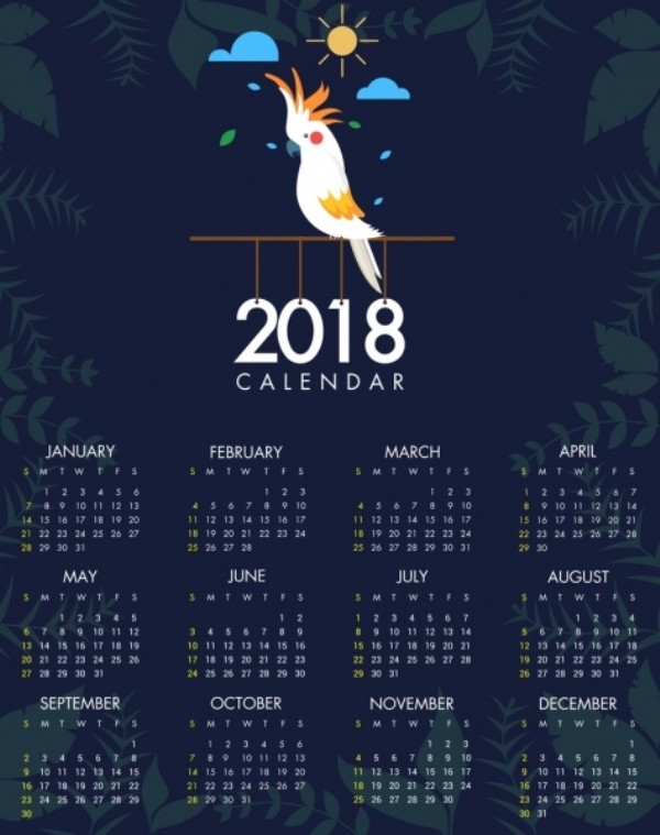 87+ Fascinating Printable Calendar Templates 94 2018 printable calendars 93 87+ Fascinating Printable Calendar Templates - 94