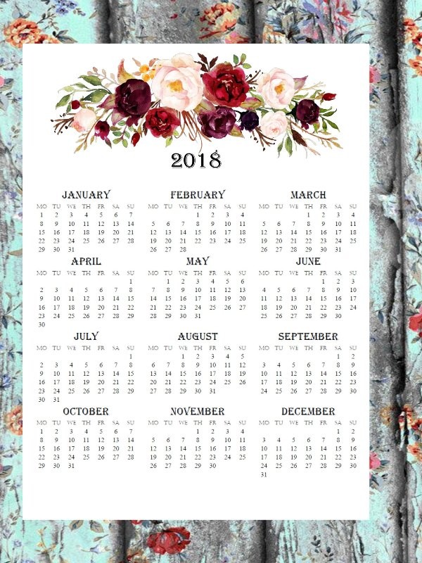 87+ Fascinating Printable Calendar Templates 95 2018 printable calendars 94 87+ Fascinating Printable Calendar Templates - 95