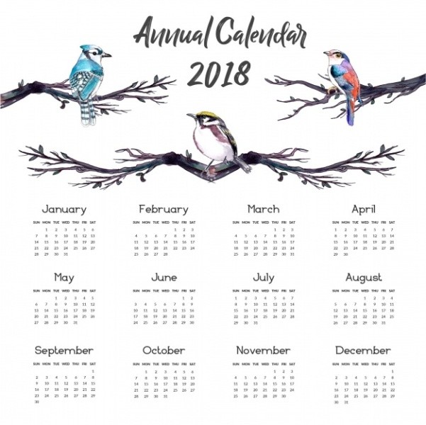 2018-printable-calendars-95 87+ Fascinating Printable Calendar Templates