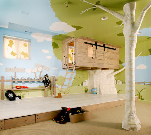 Have fun with the ceiling d¬cor Top 10 Exclusive Tips to Decorate Your Kids Room - 7
