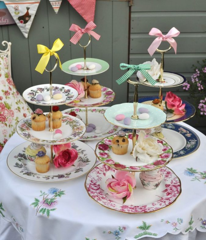 home party cake stands 15 Creative Ideas for Hosting Party in Small Spaces - 8