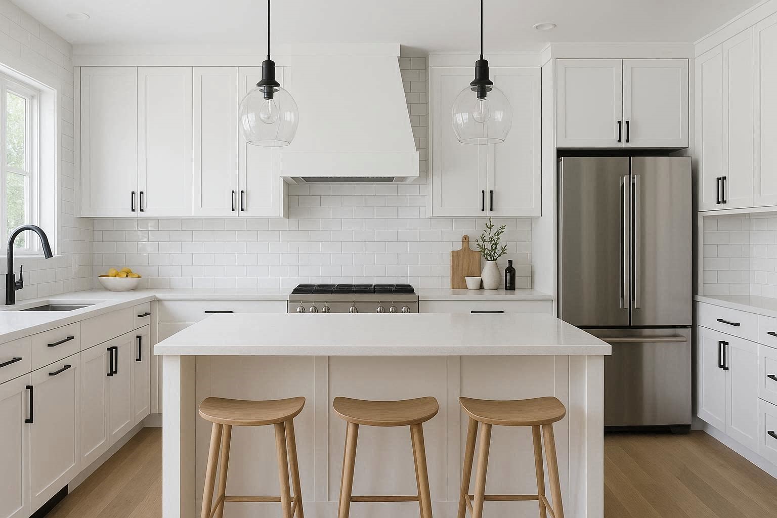 White Subway Tile Backsplashes with Modern Twists Top 10 Best White Bright Kitchen Design Ideas - 5