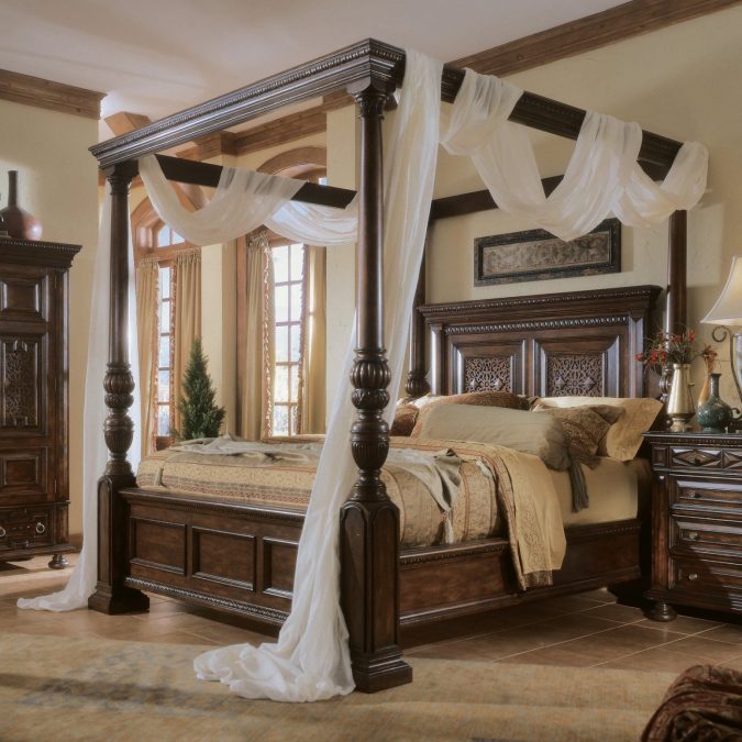 canopy-bed-bedroom-interior-design-675x675 Canopy Beds through History... 35+ Bedroom Designs