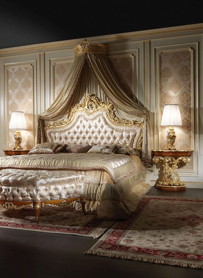 classic-furniture-classic-canopy-bedroom-interior-design-675x923 Canopy Beds through History... 35+ Bedroom Designs