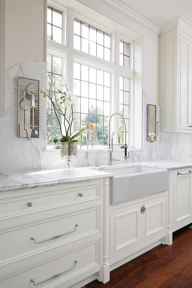 classic white kitchen 2 Top 10 Best White Bright Kitchen Design Ideas - 8