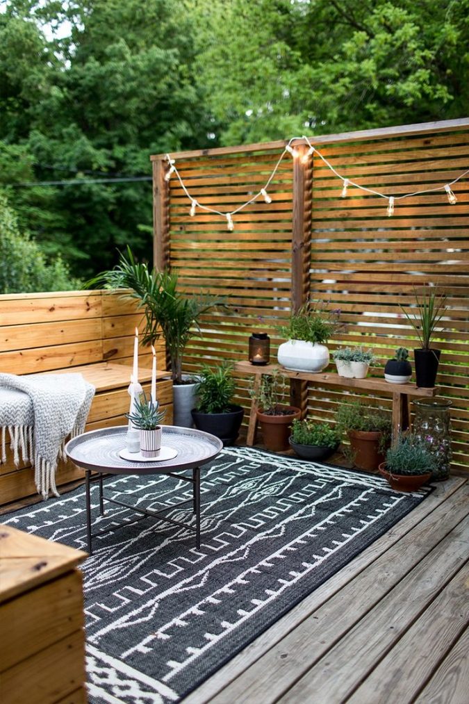 cozy small terrace 5 Best Ways to Make Your Small Space Cleaner - 14