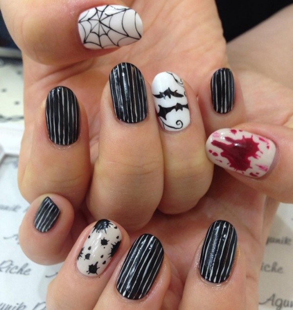 85+ Seriously Spooky Halloween Nail Art Ideas 119 halloween nail ideas 116 85+ Seriously Spooky Halloween Nail Art Ideas - 119