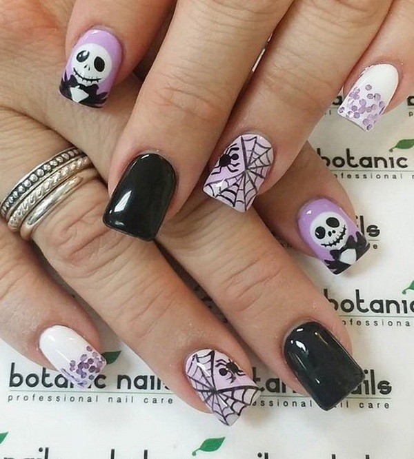 halloween nail ideas 124 85+ Seriously Spooky Halloween Nail Art Ideas - 127