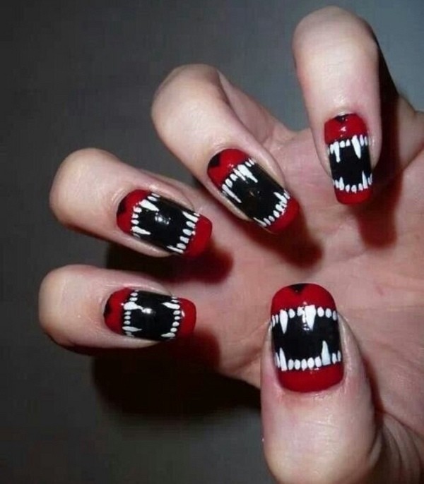 85+ Seriously Spooky Halloween Nail Art Ideas 128 halloween nail ideas 125 85+ Seriously Spooky Halloween Nail Art Ideas - 128