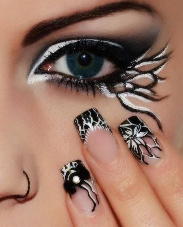 85+ Seriously Spooky Halloween Nail Art Ideas 136 halloween nail ideas 133 85+ Seriously Spooky Halloween Nail Art Ideas - 136
